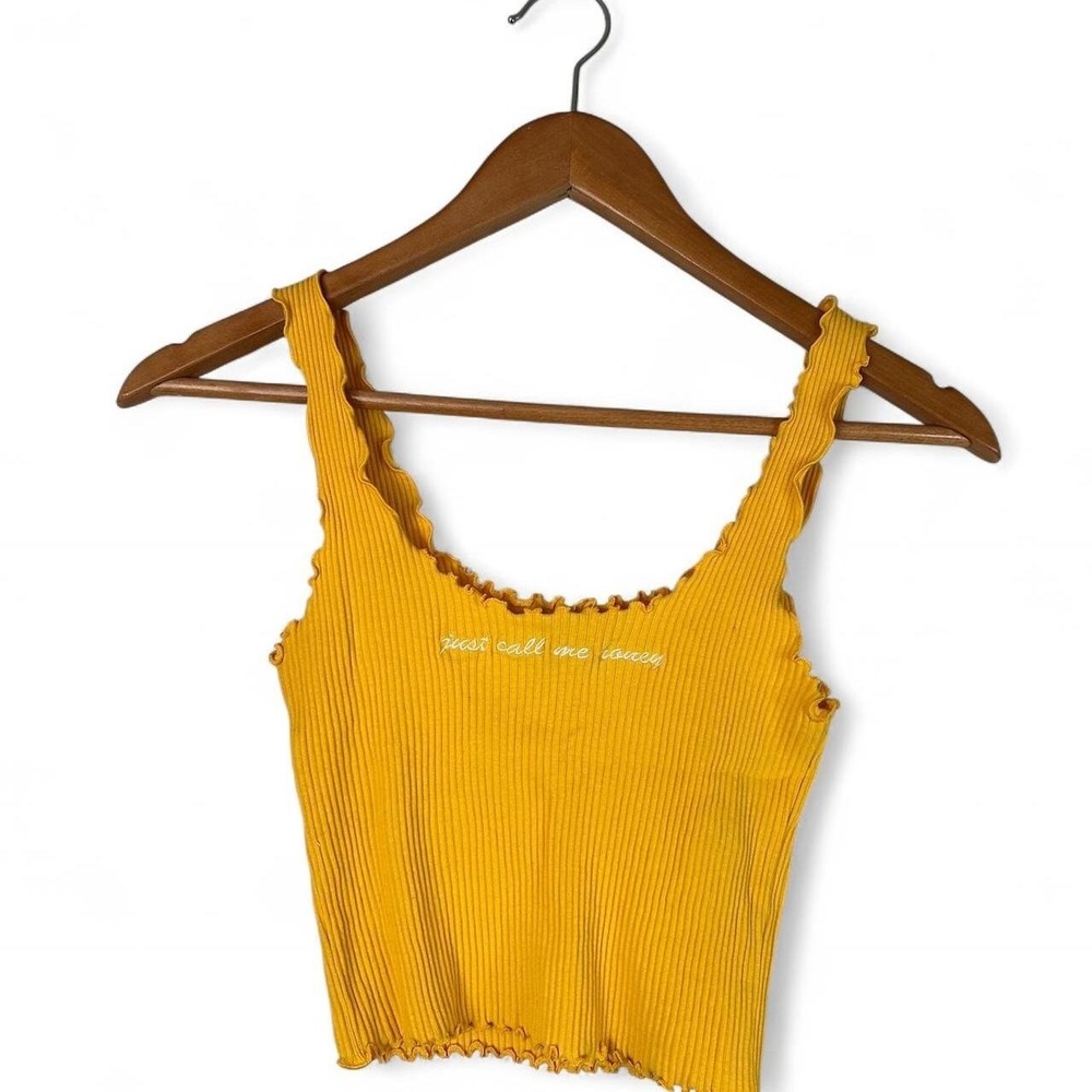 Beach Bum Tanning Summer Staple Cottagecore Beach Babe Forever 21 Yellow Ribbed
